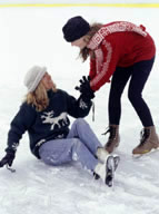 Girl Falls on Ice